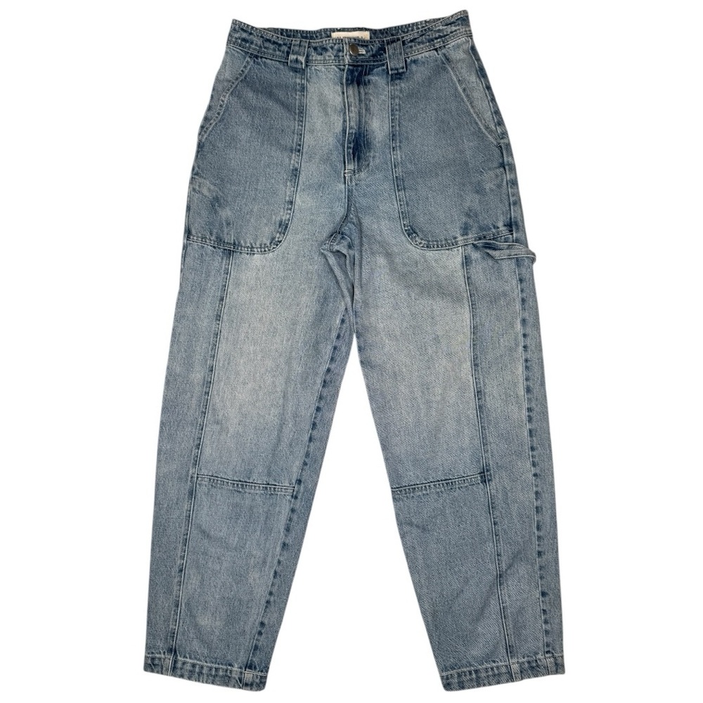 Alex Mill Phoebe Carpenter Jeans 8 Seamed Tapered Ankle Vintage Wash Blue